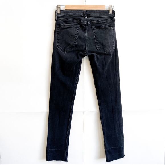 Rag & Bone Black Raw Hem Ankle Jeans‎ - Picture 2 of 6